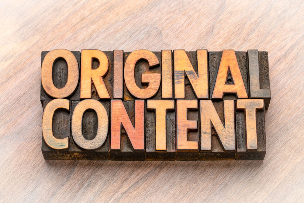 Focus on original content to maintain brand's consistency in AI content