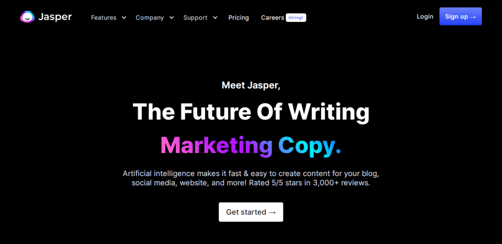 Copywriter AI di Jasper