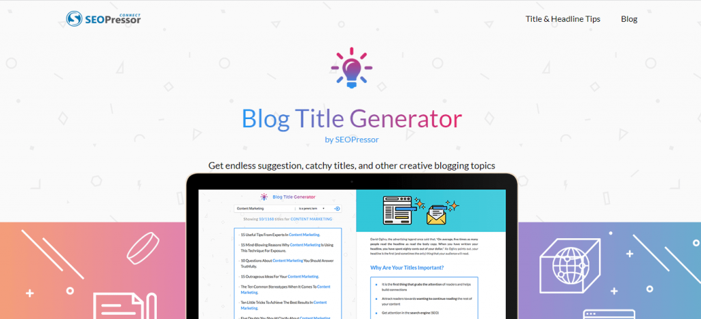 SEOpressor premium content topic generator værktøj