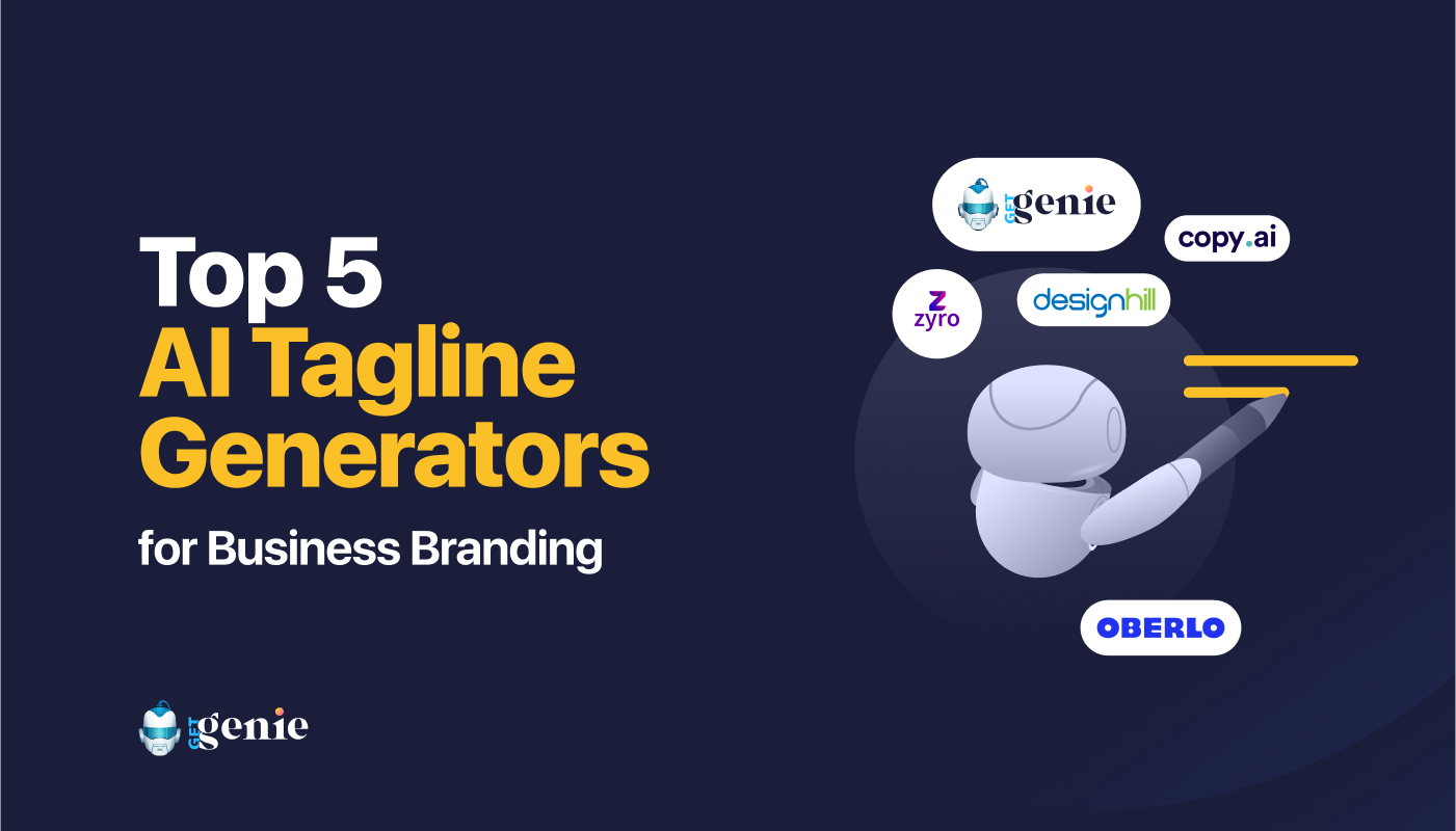 Hævde tapet væske Top 5 AI Tagline Generators for Business Branding-GetGenie