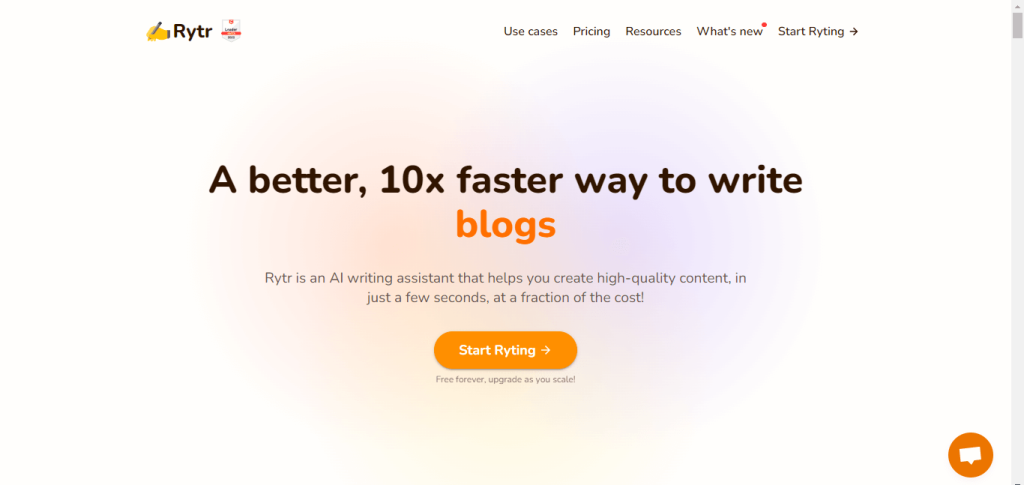 rytr ai blog writer