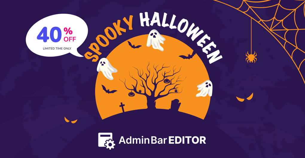 AdminBar Editor Halloween Deal