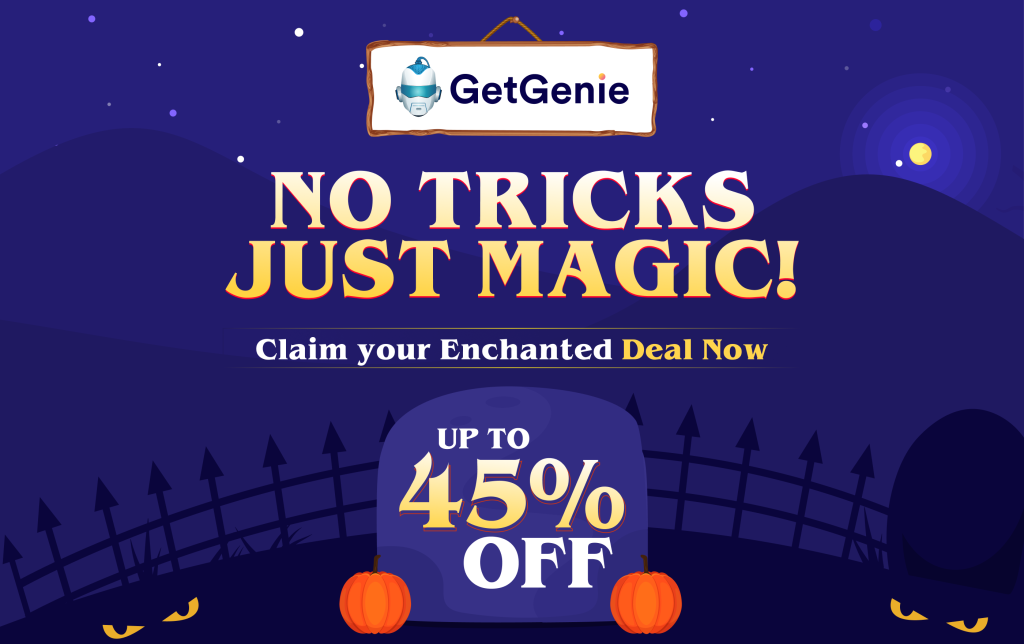 GetGenie WordPress Halloween Deal 