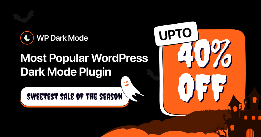 WP Dark Mode Halloween Deal