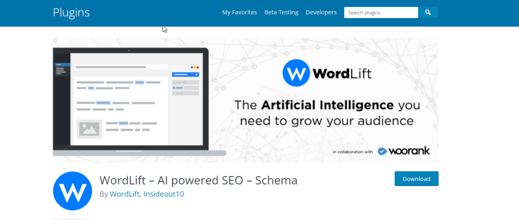 WordLift - melhor plugin AI WordPress