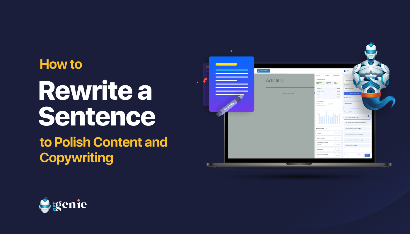 How to rewrite a sentence to polish content and copywriting- Featured Image