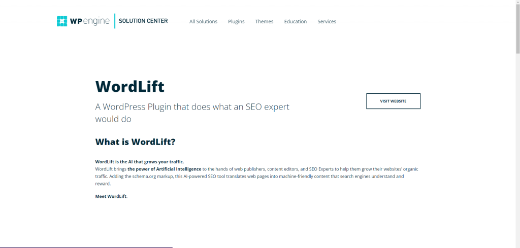 Strumento SEO WordLift