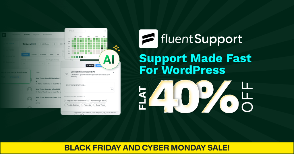 Fluent Support black friday deals
