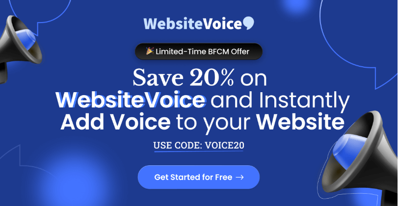WebsiteVoice bfcm deal