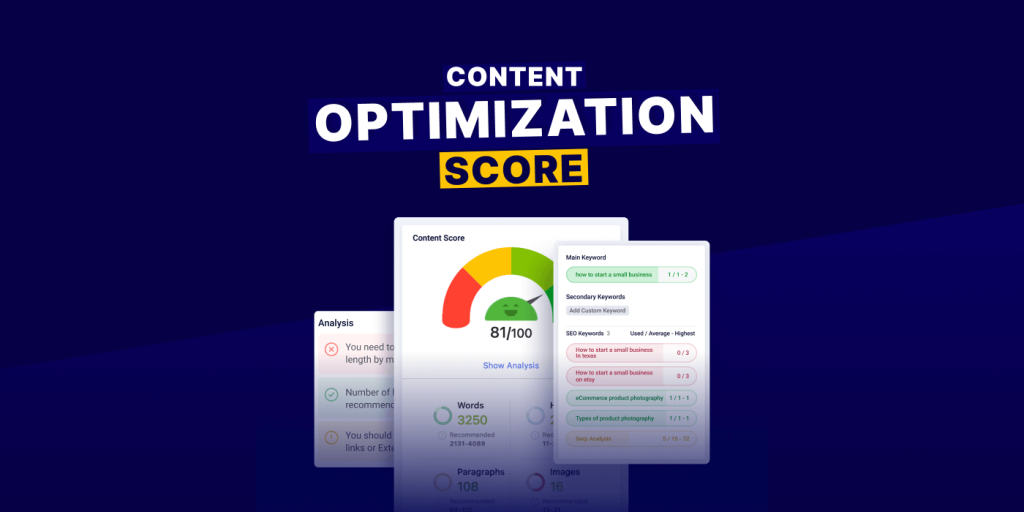 GetGenie content optimization score