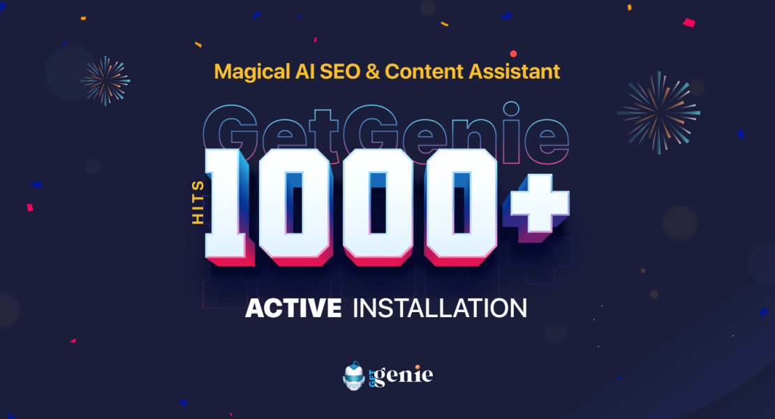 GetGenie 1000+ active installations