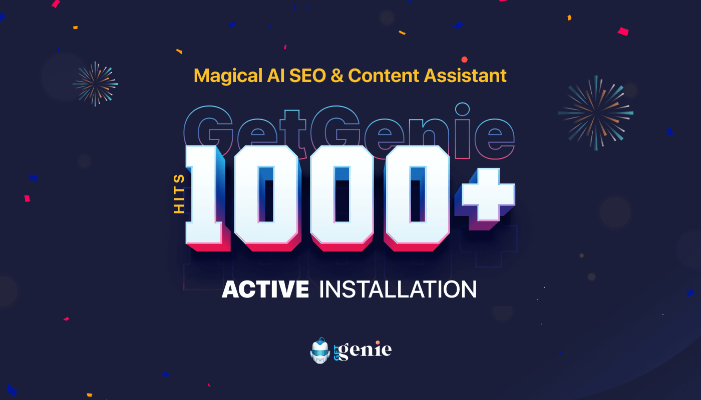 GetGenie 1000+ instalaciones activas