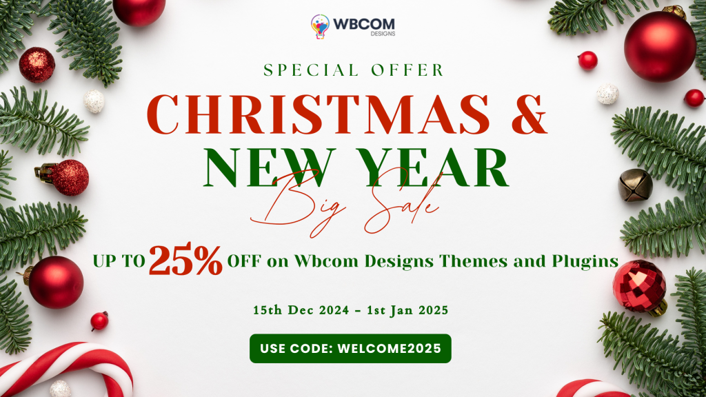 Soldes de fin d'année de Wbcom Designs