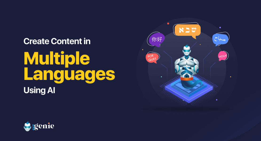 Contenu IA en plusieurs langues avec GetGenie