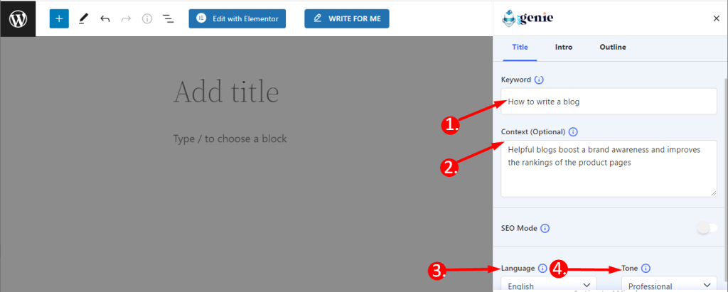 You can generate a blog title by following some easy steps.