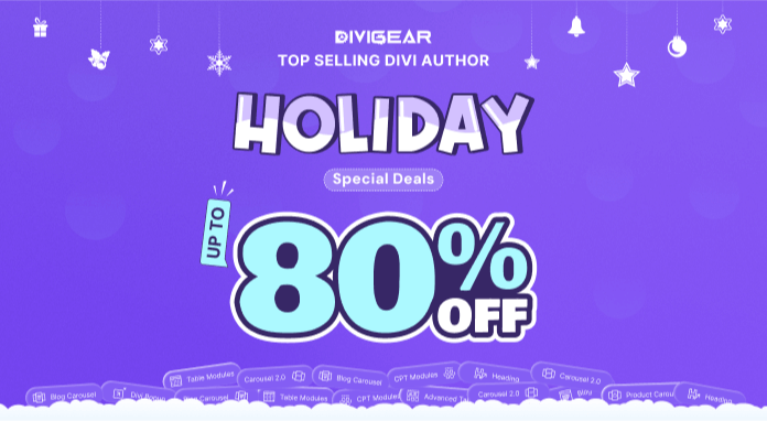 DiviGear holiday sale