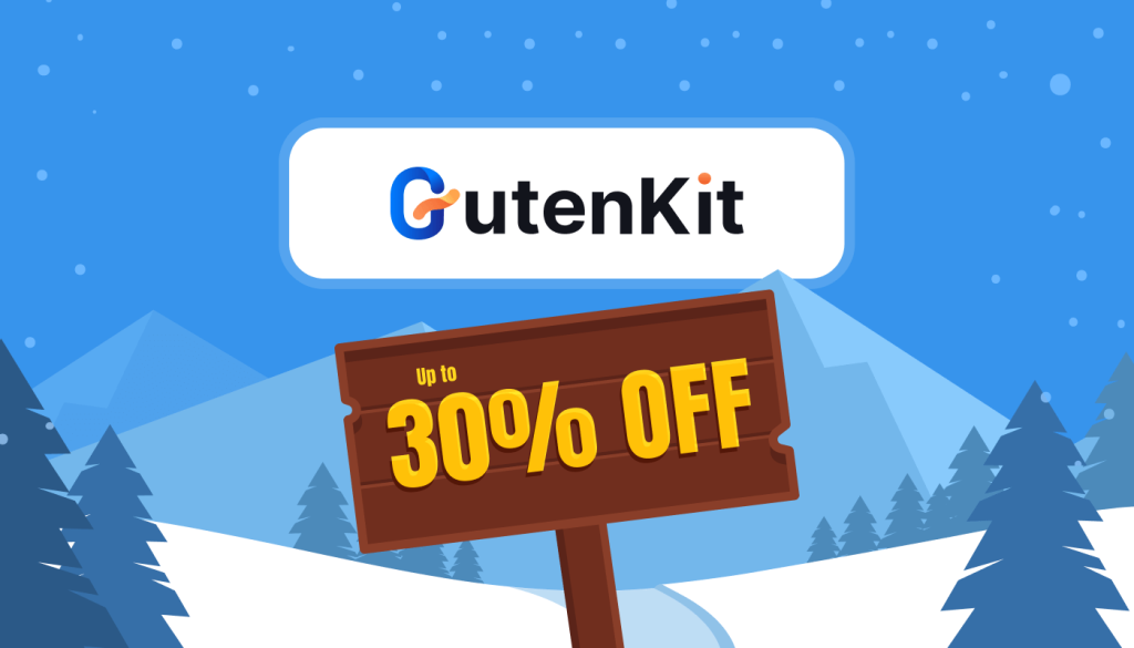 GutenKit holiday sale