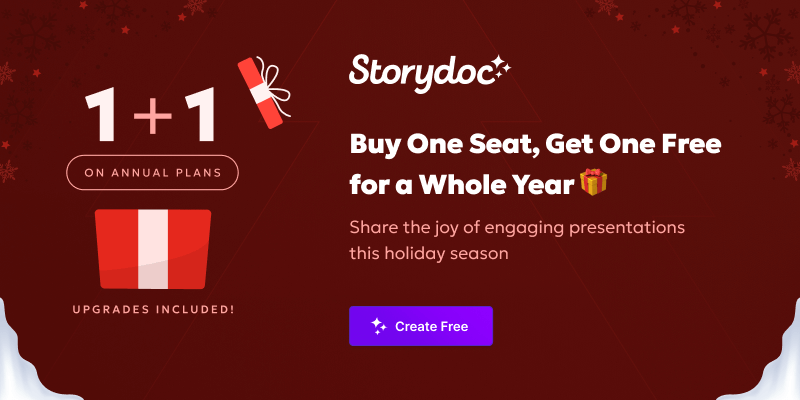 Storydoc holiday deal