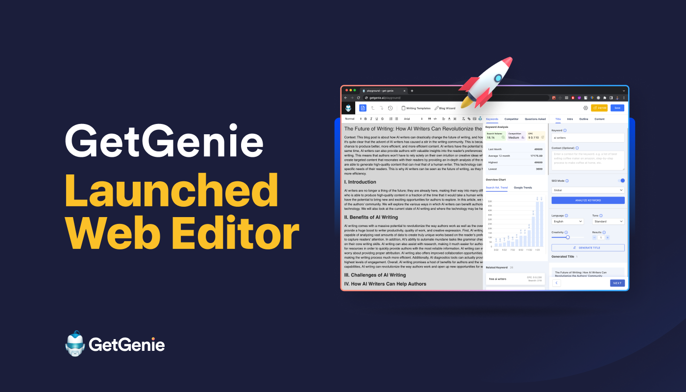 GetGenie web editor