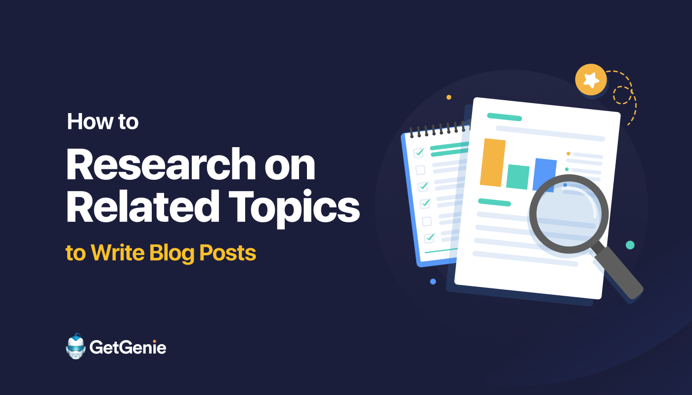 How to research topics to write blog posts- Featured image