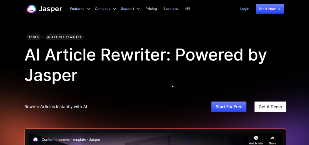 Jasper- Text Reworder Tools