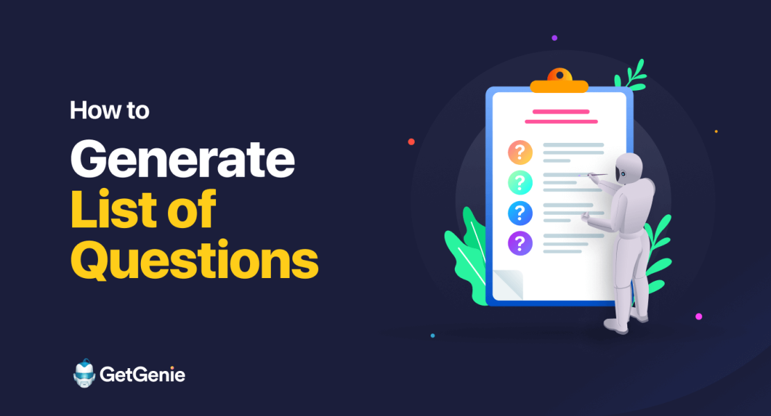 How to generate a list of questions in your niche