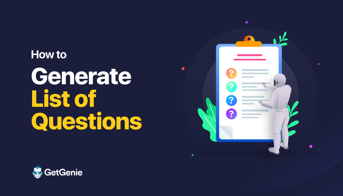 How to generate a list of questions in your niche