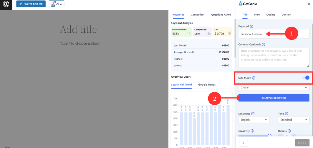 perform keyword Research