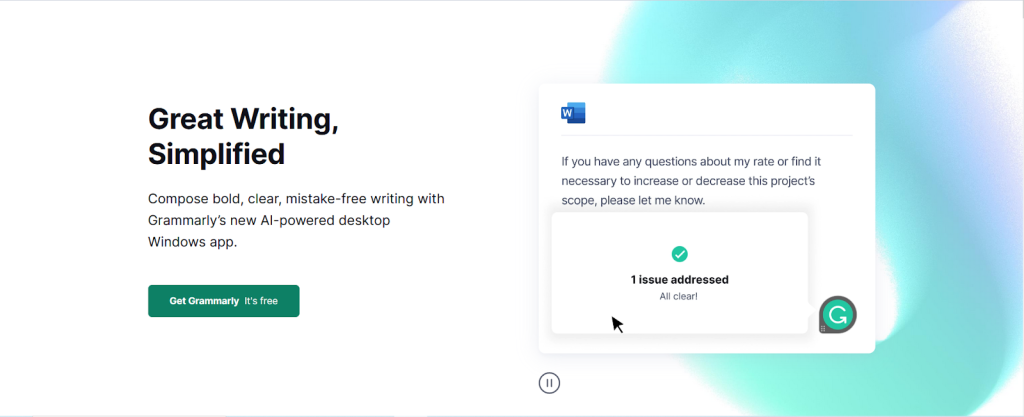 Grammarly is a popular grammar checker today. 