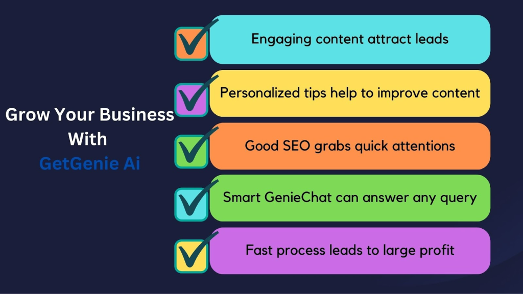 GetGenie Ai es una herramienta eficaz para aumentar las ganancias de su negocio.