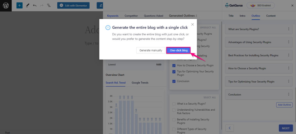 How to write blog posts quickly using Ai content writer, GetGenie