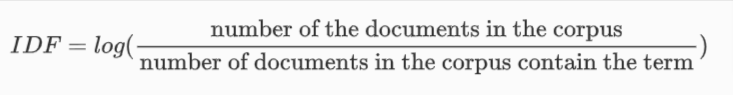 Inverse Document Frequency (IDF) calculation in NLP