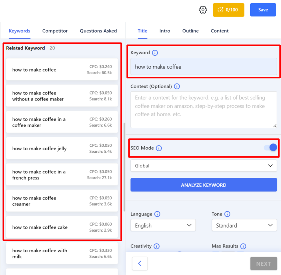 Como obter sugestões de palavras-chave de PNL usando GetGenie AI