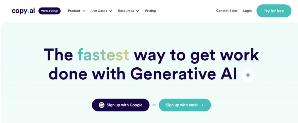 CopyAI-Best-Ai-Blog-Content-Generator-Tools