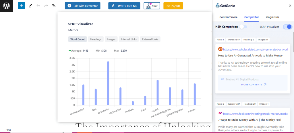 SERP visualizer