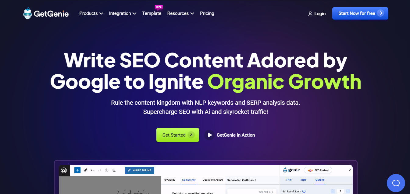 getgenie ai - best content creation tools