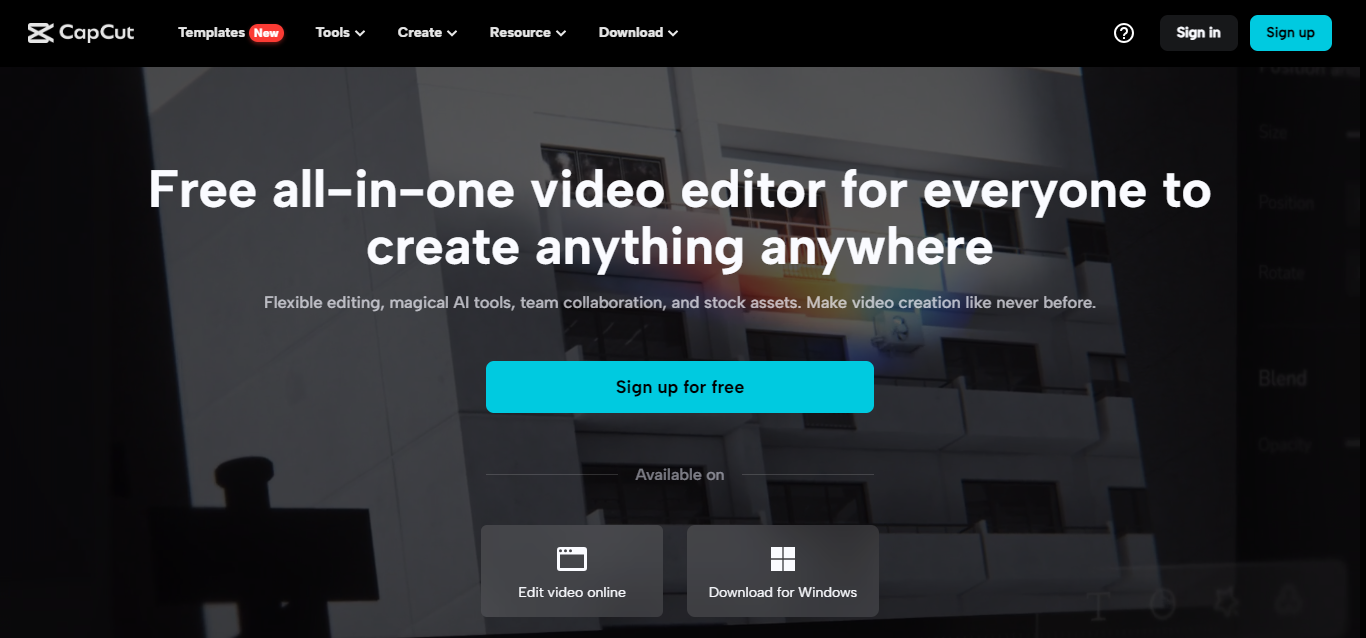 CapCut - Best content creation tools
