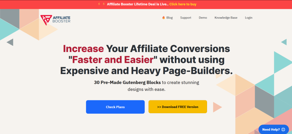 Offre BFCM pour le plugin WordPress Affiliate Booster