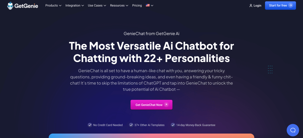 GetGenie is one of the best ChatGPT alternatives