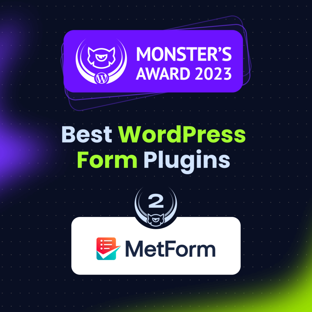 MetForm Monster's Awards 2023 