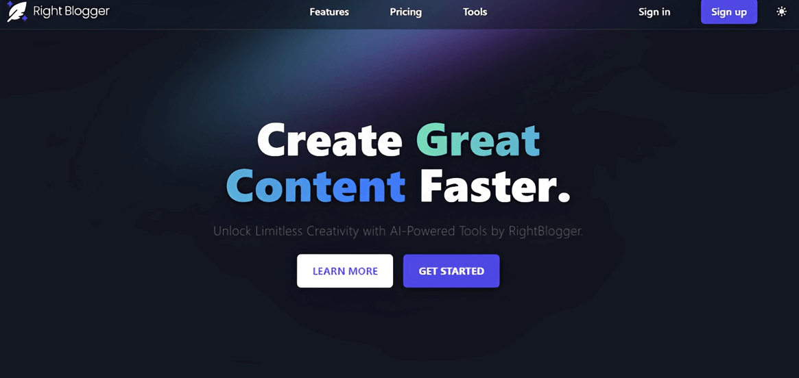 RightBlogger: Ai Tools for Bloggers
