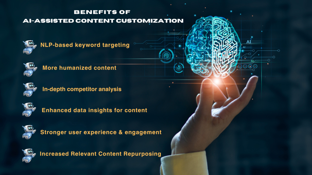 benefits of customized content with AI