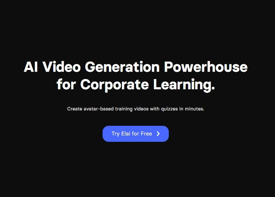 Generatori video AI: Elai