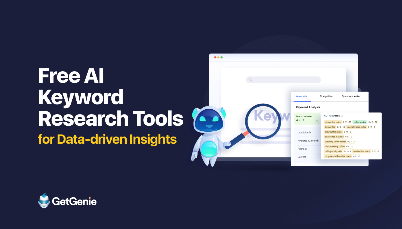 Herramientas gratuitas de investigación de palabras clave con inteligencia artificial: imagen destacada