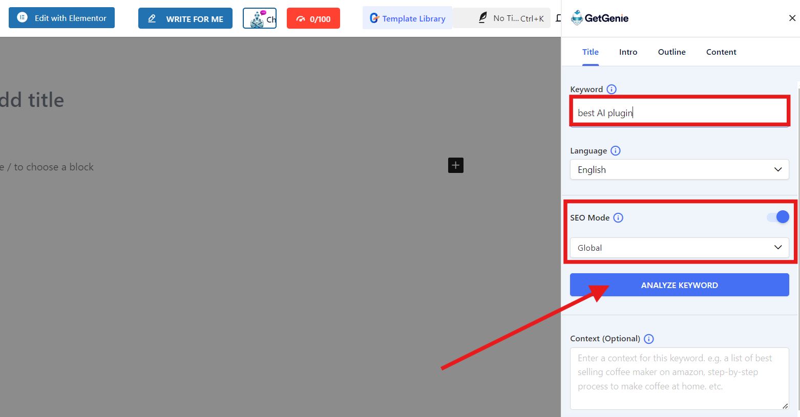 Analyzing Keyword