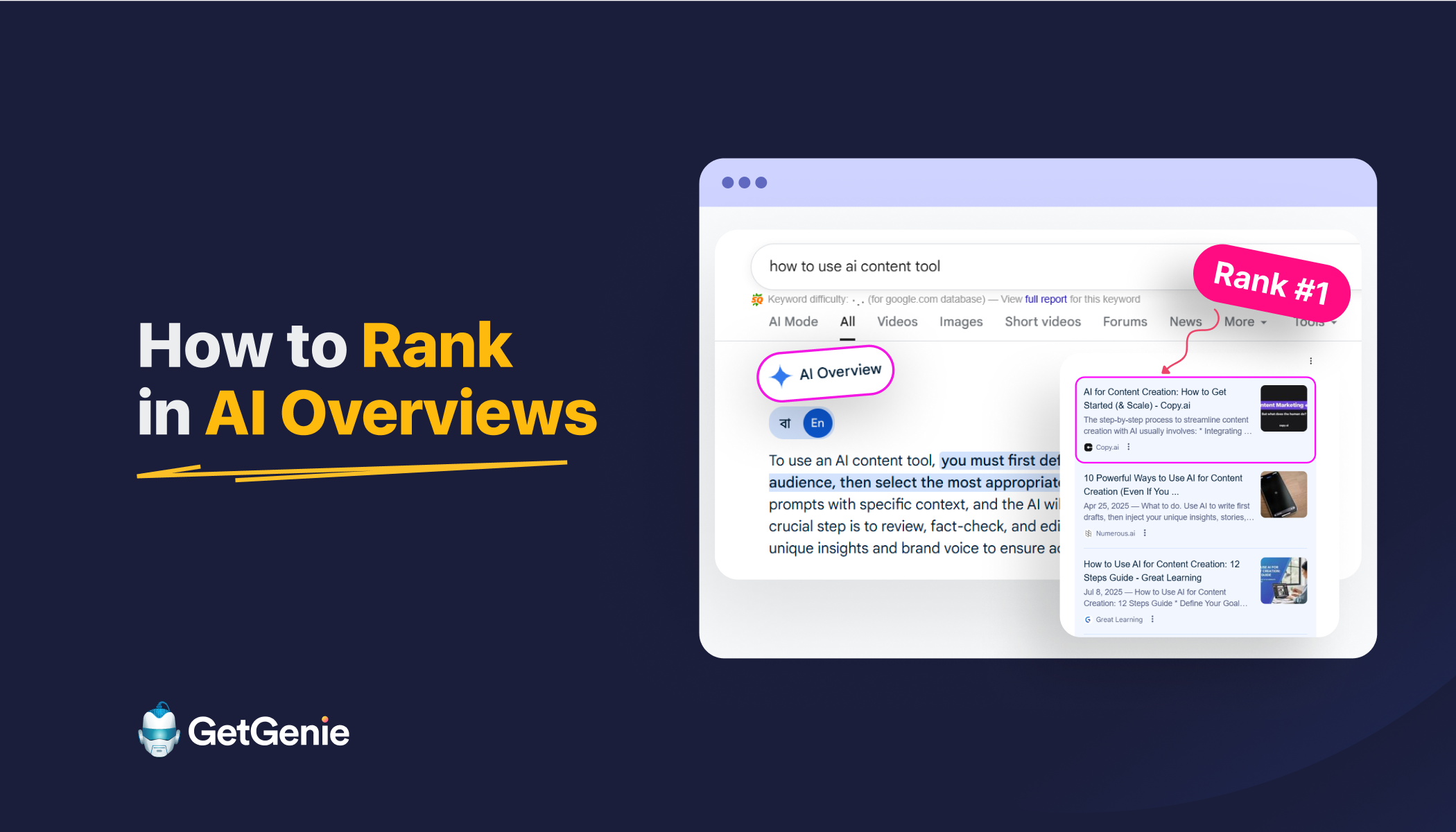How to rank in AI overviews- Featured Image