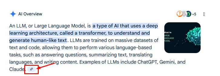 AI overview LLM citation