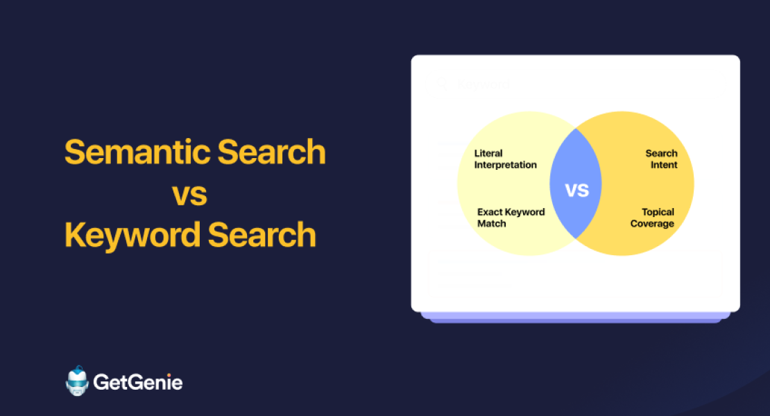 Semantic search vs keyword search- Featured image
