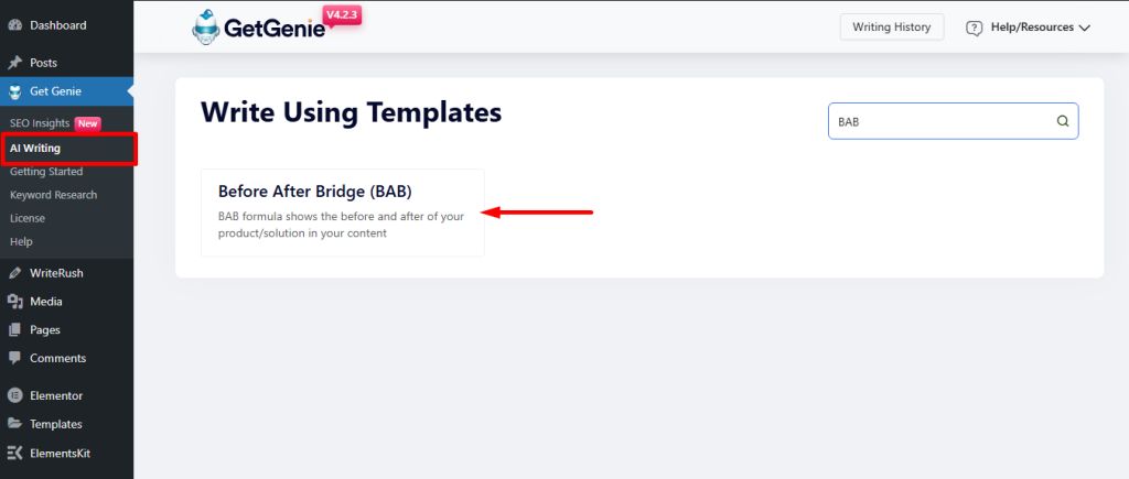 GetGenie AI BAB framework