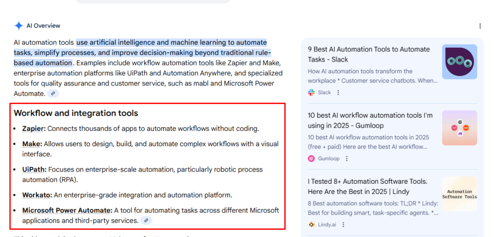 LLM mention, AI Overview